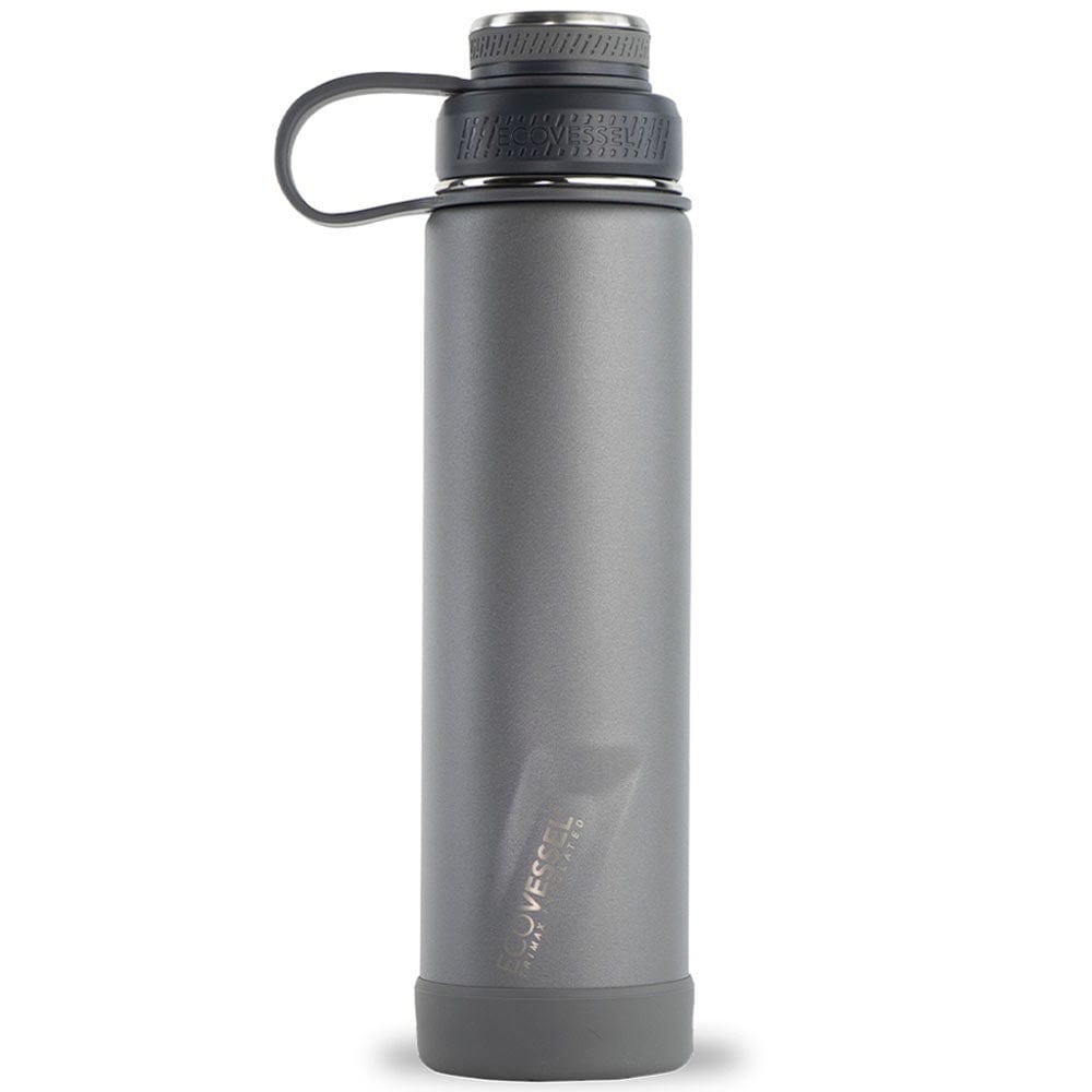 EcoVessel Boulder 24oz Triple Insulated Stainless Steel Water Bottle - Keeps Drinks Cold 24Hrs/Hot 12Hrs - Leakproof & BPA-Free - Perfect for Hiking, Gym & Outdoor Activities