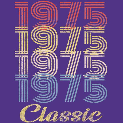 Vintage 1975 Retro 50th Birthday Gift T-Shirt for Men - Classic Throwback Design - Perfect for 50th Birthday Parties & Milestone Celebrations