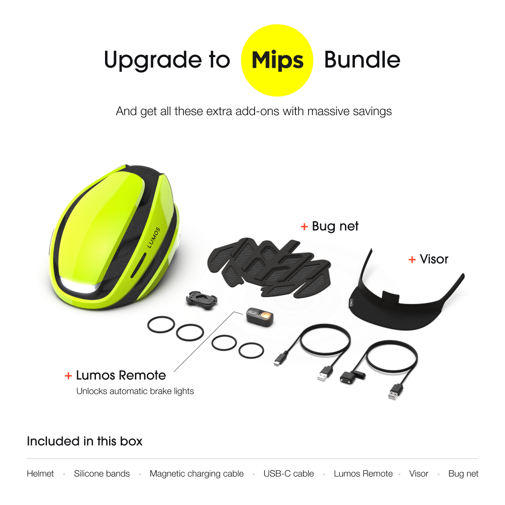 Lumos Ultra Smart Bike Helmet with LED Lights - High Visibility, USB Rechargeable, Lightweight & Durable for Night Cycling, Commuting & Urban Safety