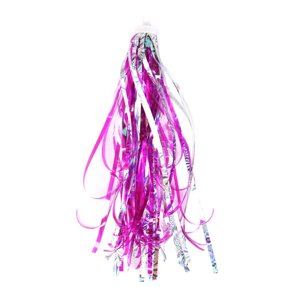 Sparkly Hot Pink Bicycle Handlebar Tassels for Kids - Fun Scooter Streamers & Ribbon Decor for Girls and Boys - Perfect for Birthday Gifts & Outdoor Play
