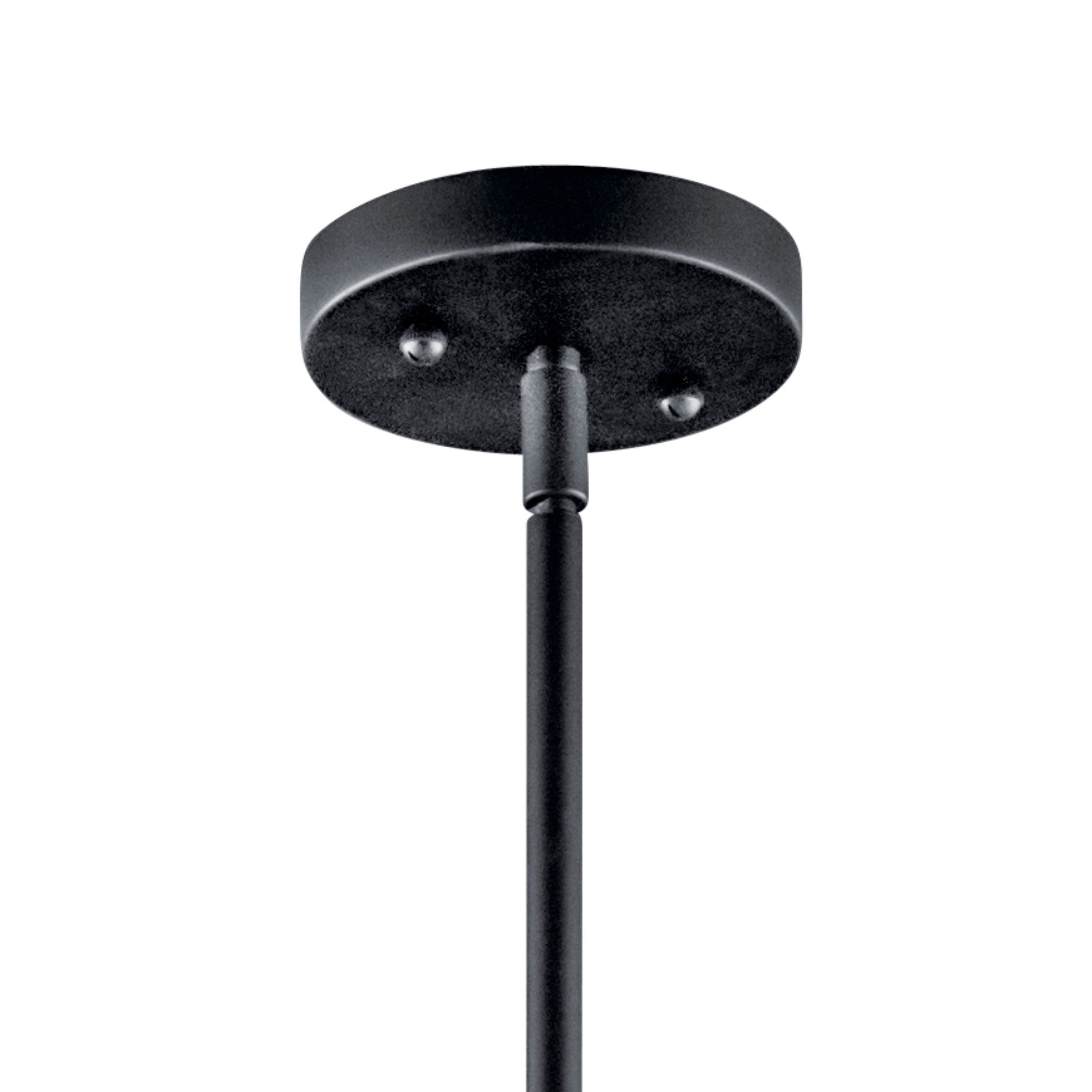 20-inch 3-Light Convertible Pendant/Semi-Flush Mount Ceiling Light Fixture - Black Finish - Perfect for Kitchen Island, Dining Room, or Entryway Lighting