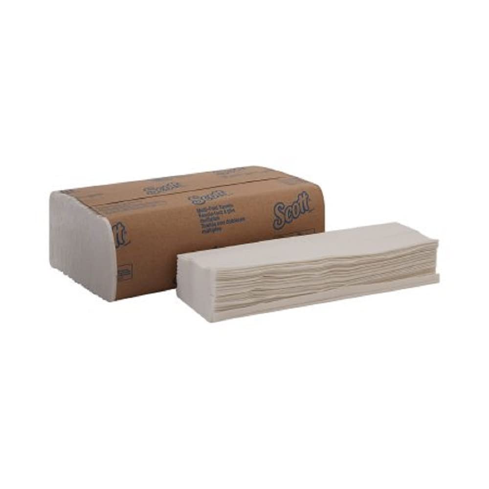 **Scott Multifold Paper Towels (01804) - Fast-Drying, Super Absorbent, White, 3-Pack (16 Packs, 250 Towels Each) - Total 48 Packs - Ideal for Restaurants, Offices & Home Cleaning**