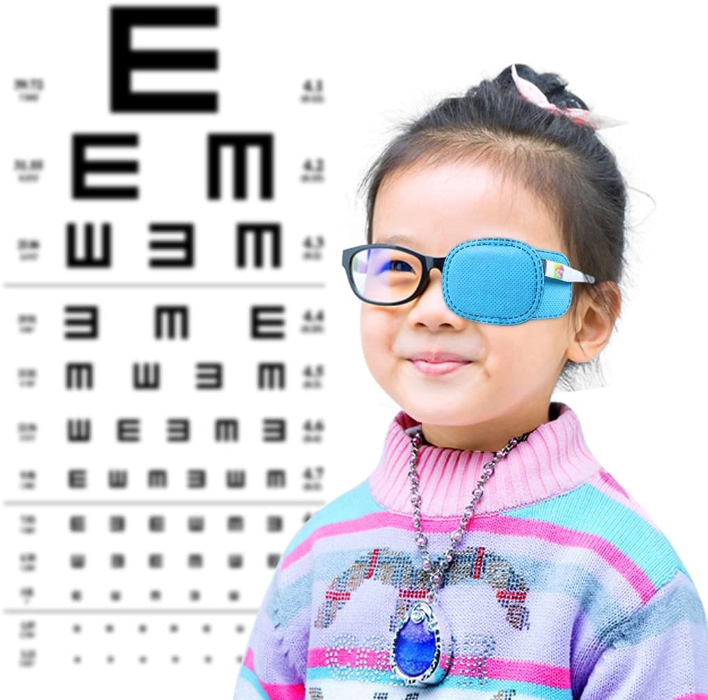 Bhavya Optic Amblyopia & Strabismus Eye Patch for Kids & Adults - 2 Pcs (1 Pair) - Comfortable Sunshades for Lazy Eye Treatment - Perfect for Daily Use, School, and Outdoor Activities