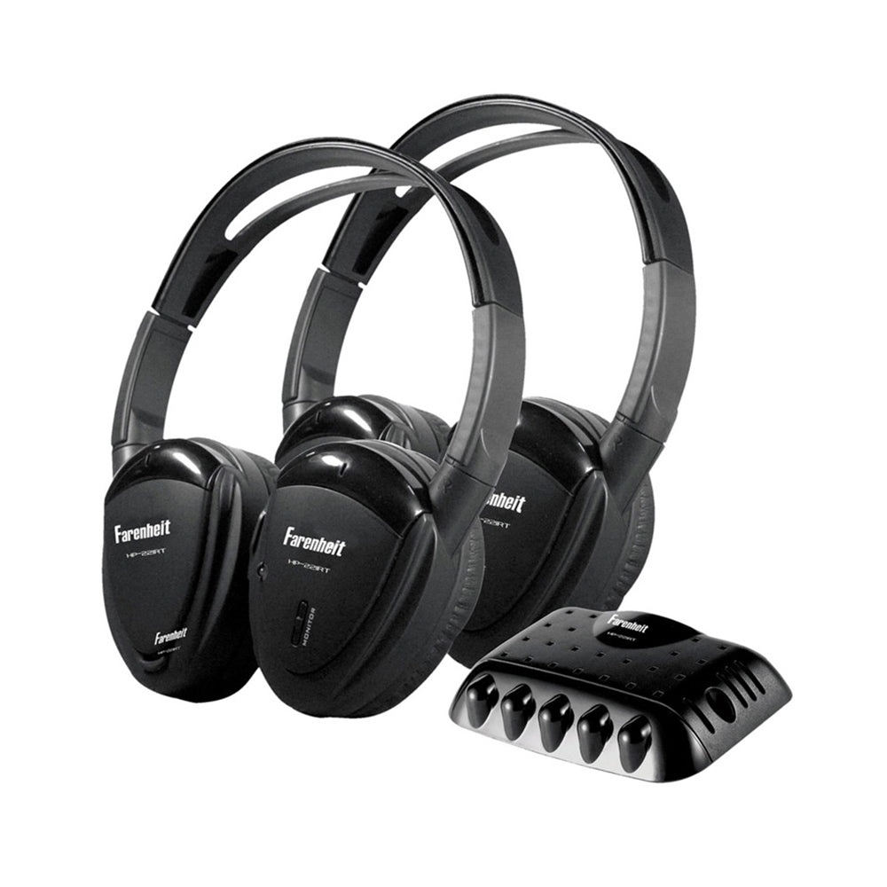 Power Acoustik HP 22IRT Single Channel Headphone Set - High-Quality Audio Headphones for DJs, Studio Recording & Gaming - Comfortable Over-Ear Design with Noise Isolation