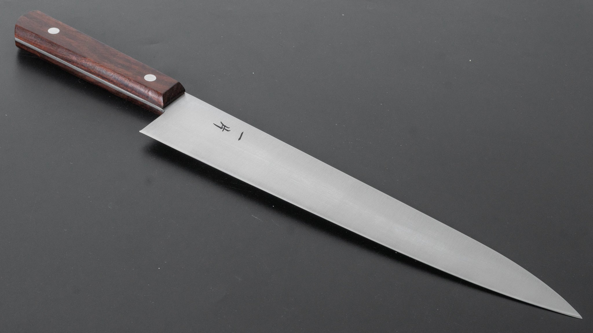 Hitohira Vintage SKD Gyuto 240mm Japanese Chef Knife with Rosewood Handle - No Bolster - High Carbon Steel Kitchen Knife for Professional Chefs & Home Cooking