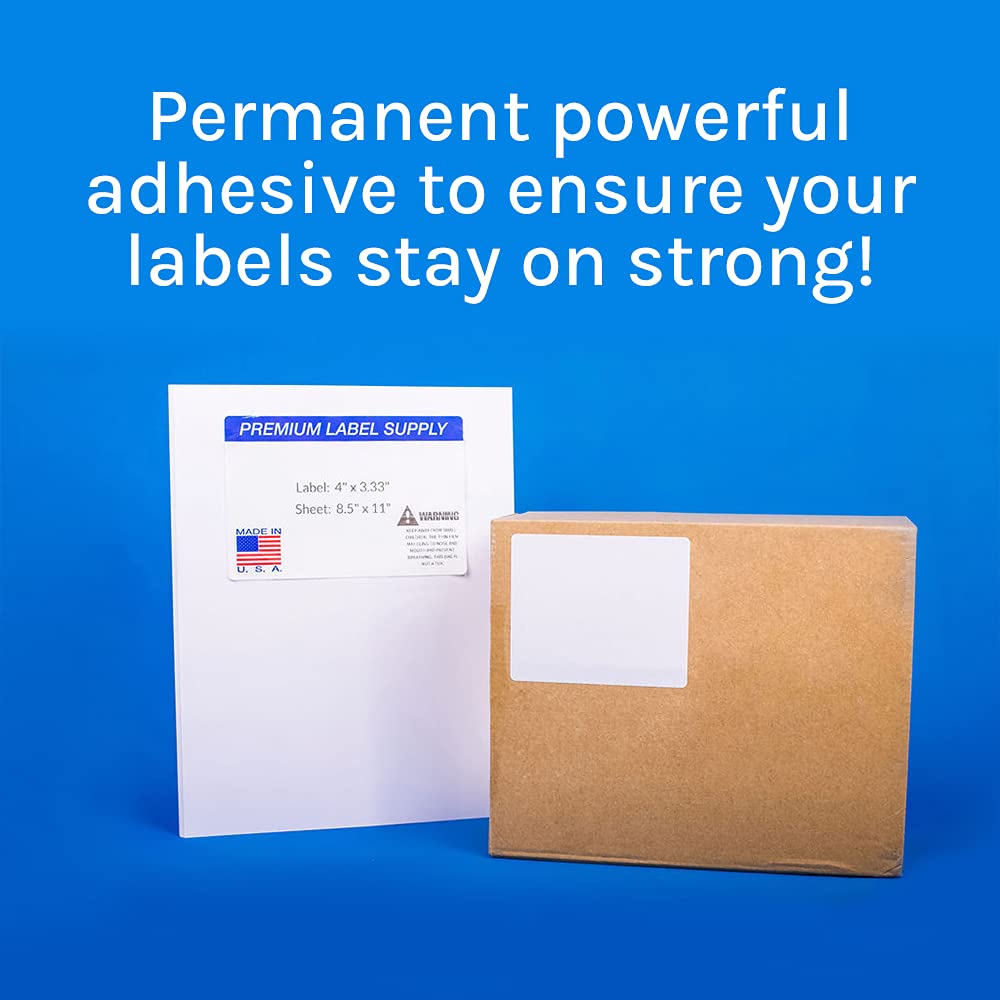 Premium White FBA Sticker Labels 4