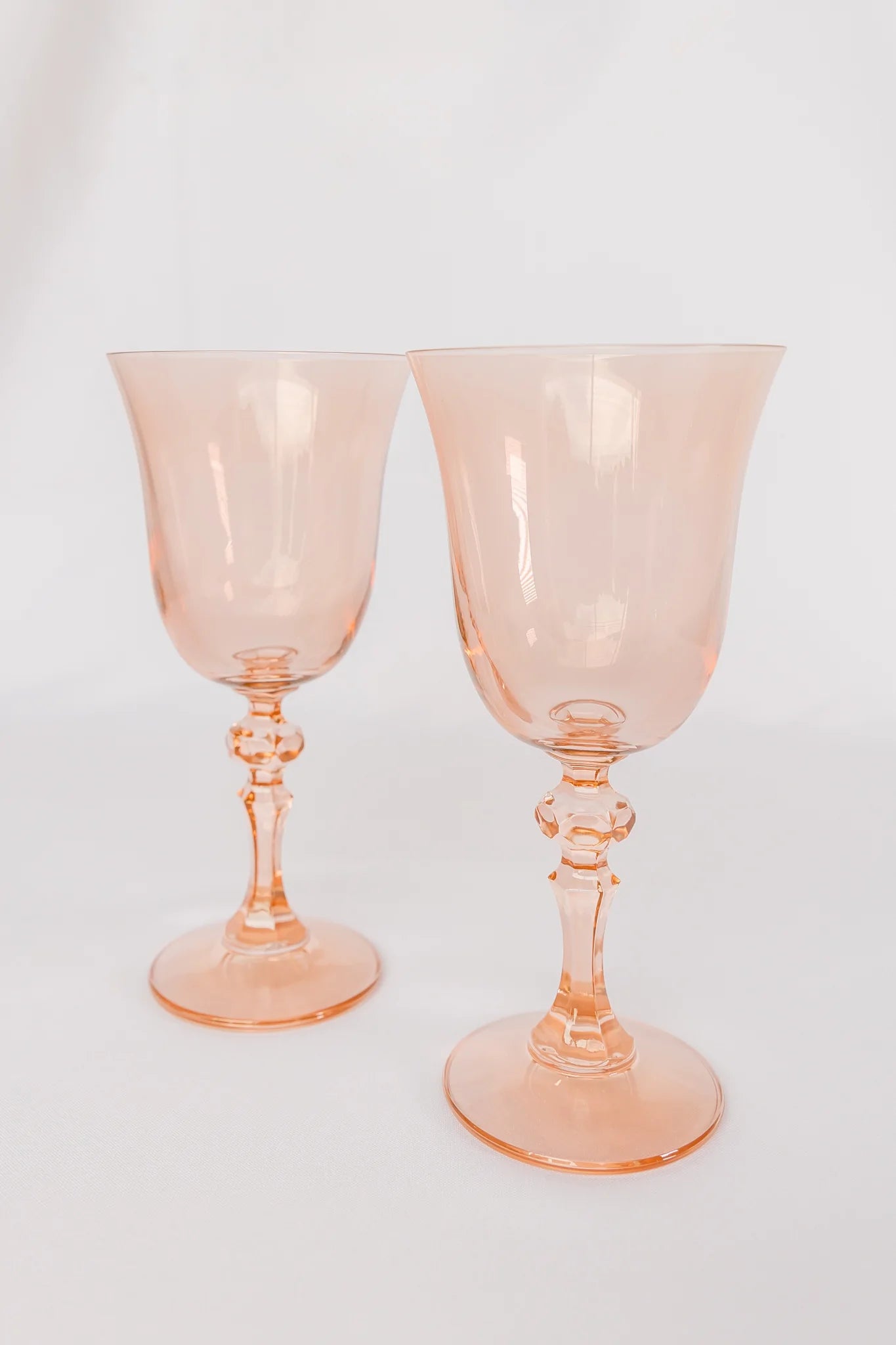 Elegant Estelle Colored Glass Goblet Set - 12oz Handcrafted Wine Glasses for Dinner Parties, Wedding Decor & Home Bar Accessories - Perfect for Red Wine, Cocktails & Special Occasions