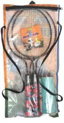 KNK 2-Piece Kids Badminton Racket Set - Lightweight Junior Badminton Racquets with Shuttlecocks for Children Ages 5-12 - Perfect for Backyard Play, Outdoor Sports & Family Fun Activities