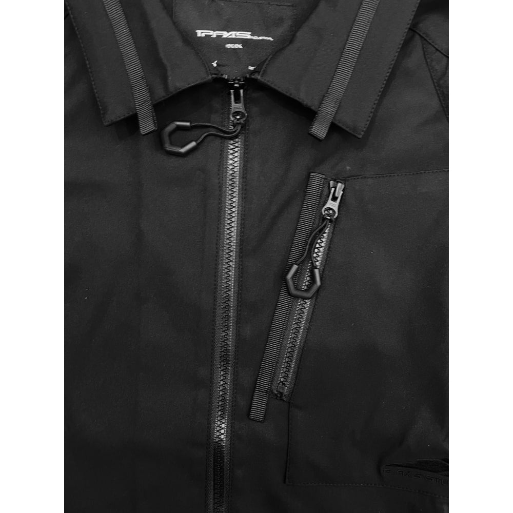 IP AXIS Tailored Motorcycle Jacket for Men - Black Leather Biker Jacket with Armor Protection - Perfect for Riding, Racing & Urban Style