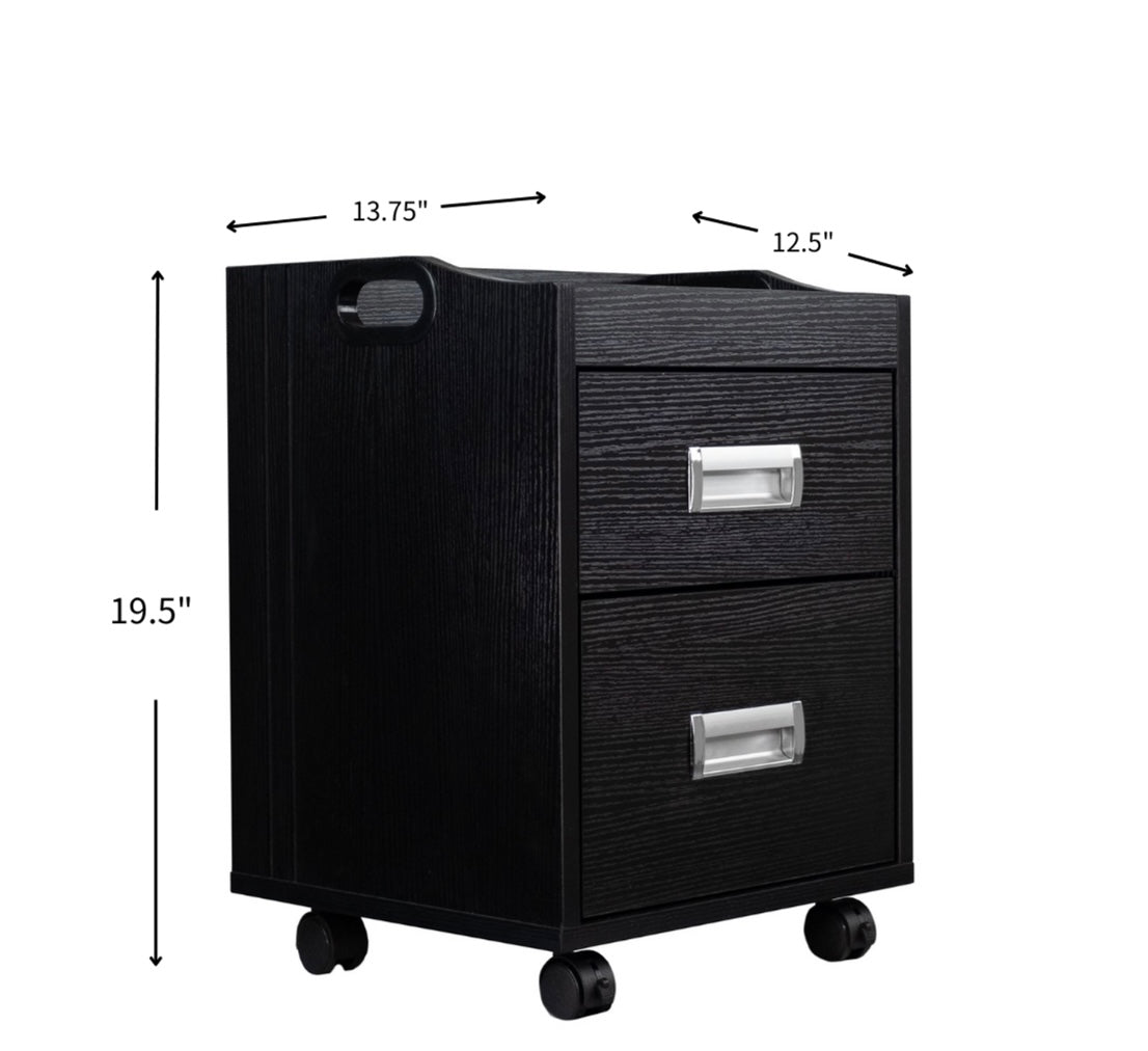 Alera Pedi Trolley - Lightweight Rolling Cart with Wheels for Salon, Spa & Home Use | Portable Beauty Tool Organizer for Nail Technicians & Estheticians