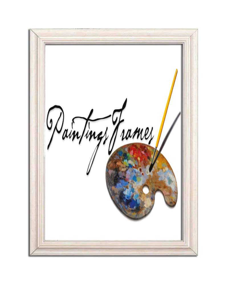 Elegant A4 Washed Cream Photo Frame - Premium MDF Backing Board for Paintings, Pictures & Posters - Perfect for Home Decor, Office Display & Gift Giving