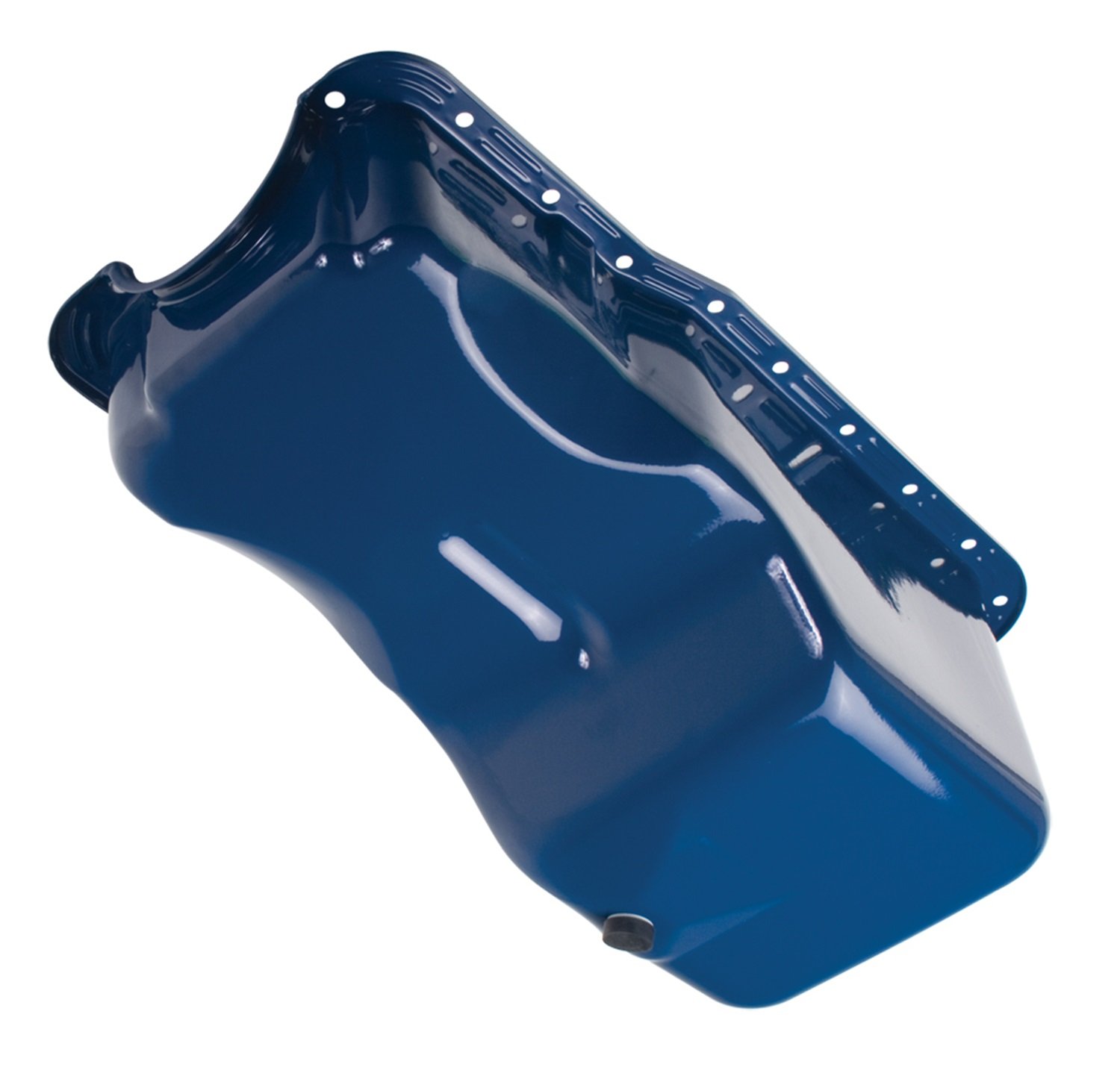 Trans-Dapt Performance 8348 High Flow Oil Pan for Ford Engines - Blue Anodized Aluminum - Improves Engine Cooling & Performance - Ideal for Racing, Off-Road & Performance Upgrades