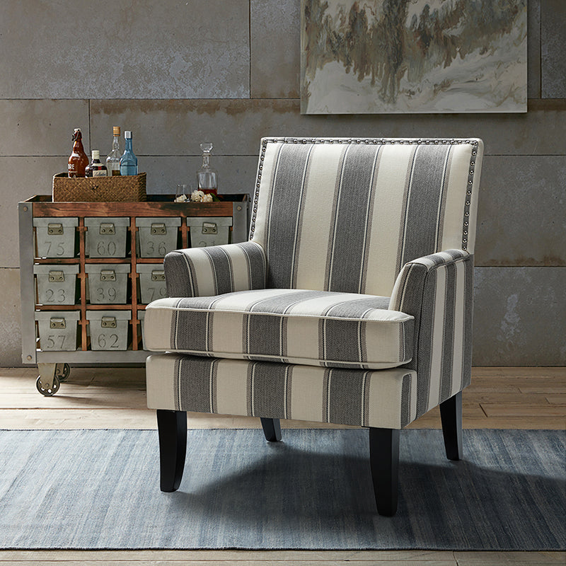 Bradley Armchair - Modern Accent Chair for Living Room, Bedroom & Office - Comfortable Upholstered Lounge Chair with Sturdy Wooden Legs - Perfect for Relaxing, Reading & Decorating Your Home