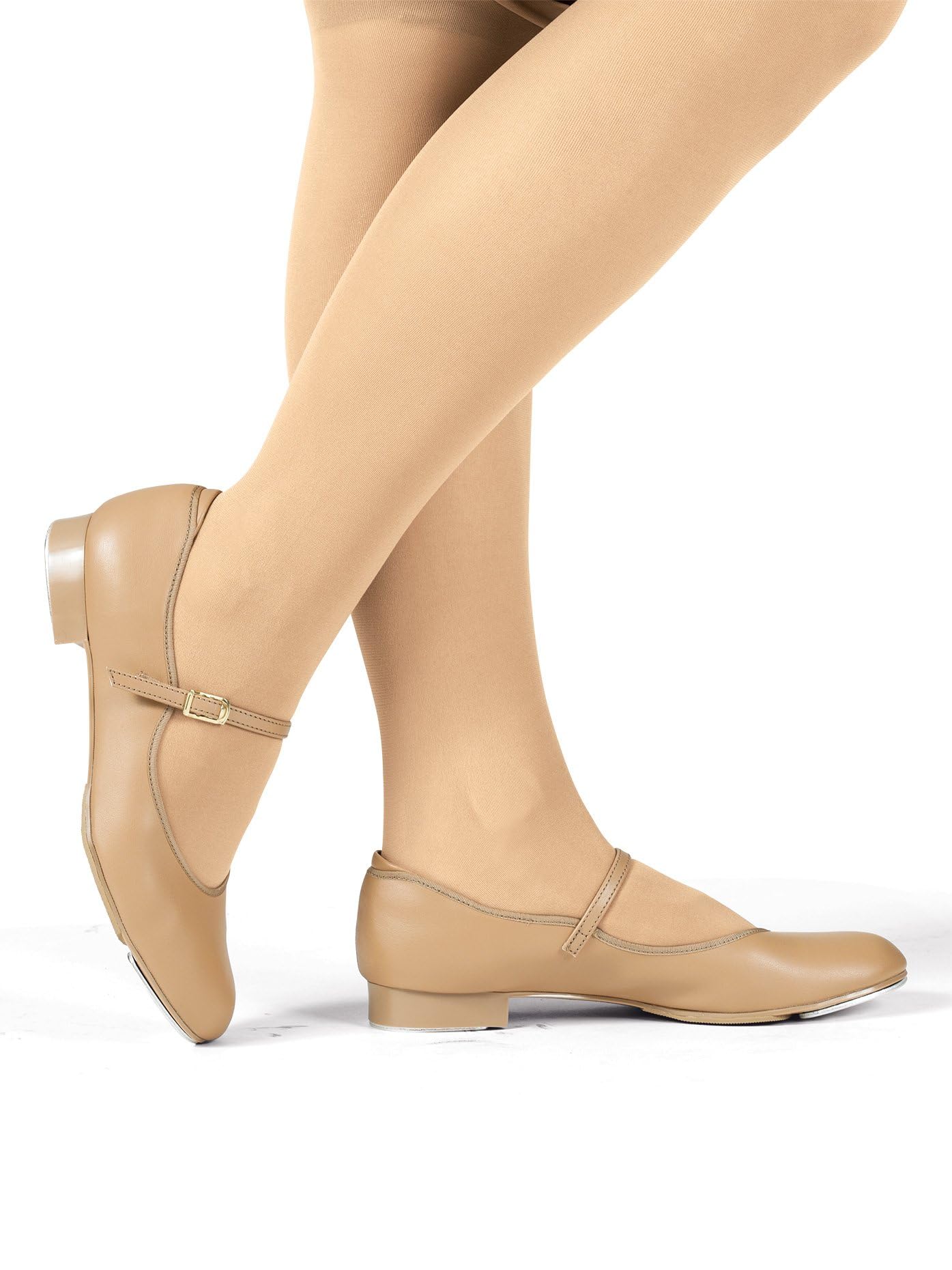 Women's Theatrical Tap Shoes with Slide Buckle - Perfect for Dance Performances, Practice & Stage Shows