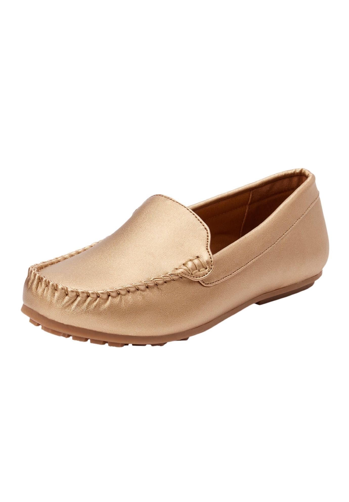 Comfortview Women's Wide Width The Milena Moccasin - Soft Slip-On Casual Shoes for Women with Arch Support | Perfect for Work, Travel & Everyday Comfort