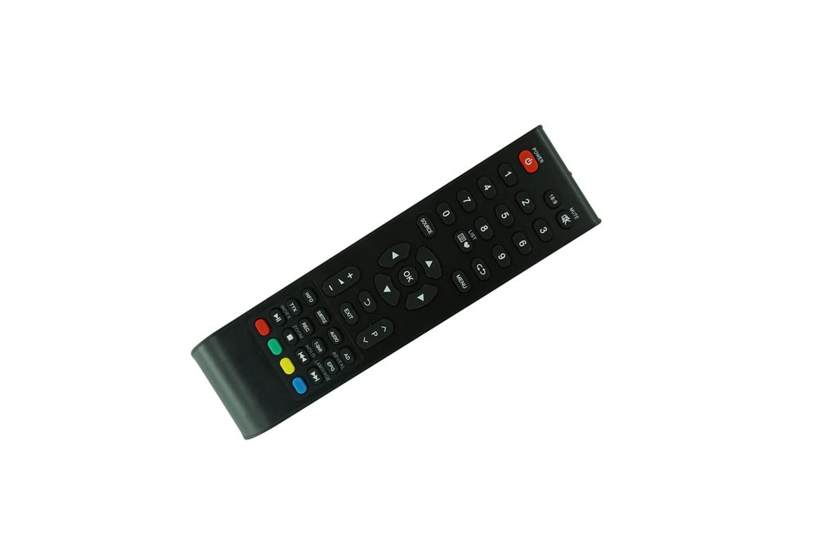 Easytry Universal Replacement Remote Control for WBox Technologies Smart LED TVs - Compatible with 0E-55LED, OE-43LED4KA, OE-24LED2, OE-40LED, 0E-55LED4K, OE-65LED4KA, OE-19LED, OE-22LED, OE-24LED, OE-20LED2 Models - Perfect for Home Entertainment Systems and Smart TV Control
