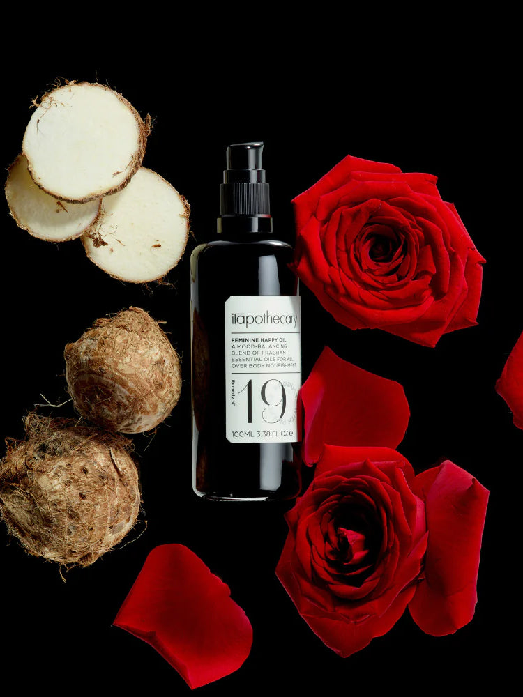 Ilapothecary Feminine Happy Bath & Body Oil - Luxurious Aromatherapy for Relaxation & Self-Care Rituals