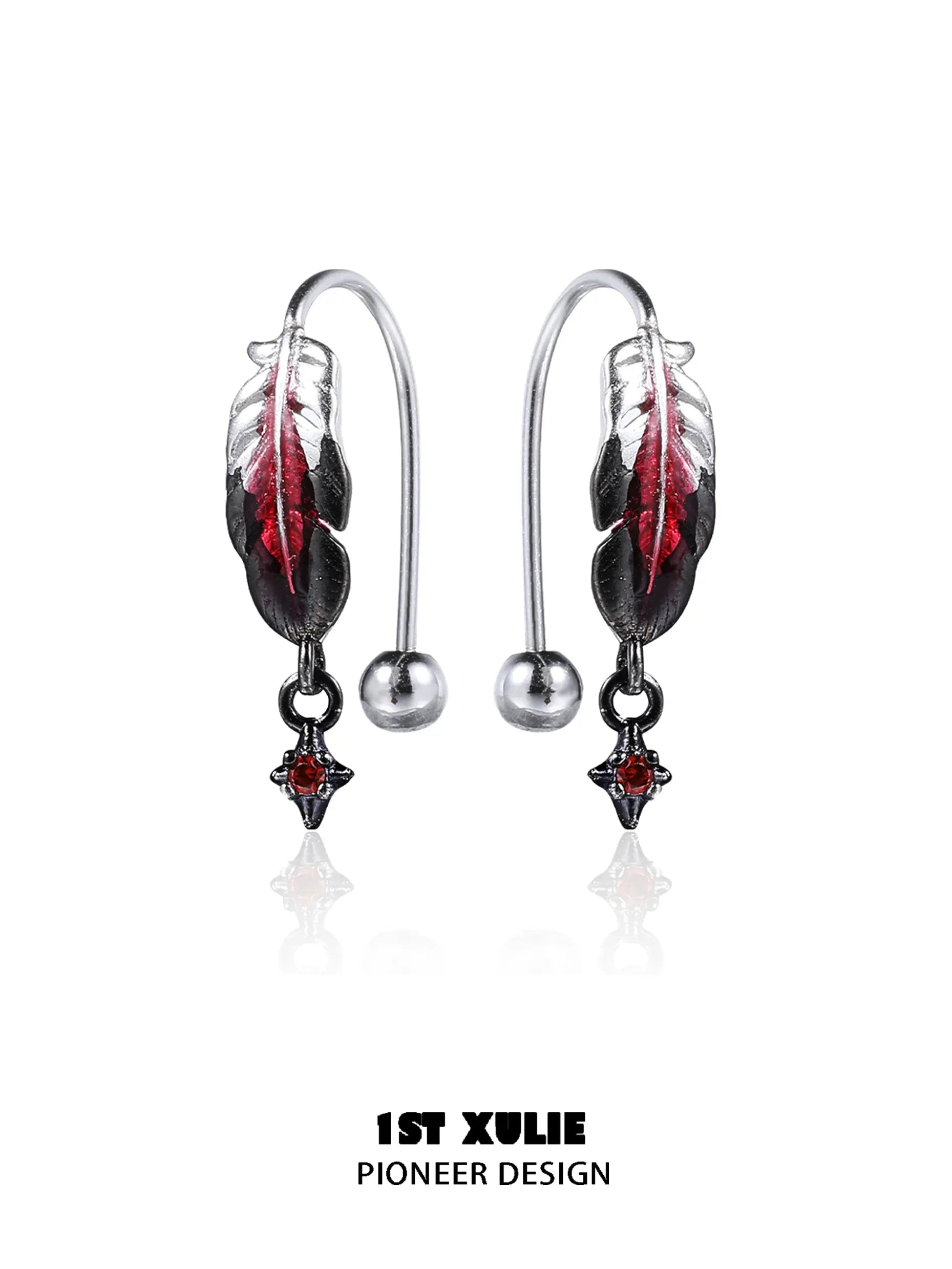 925 Sterling Silver Feather Earrings for Women - Soaring Cranes Design - Lightweight Dangle Earrings for Daily Wear, Parties & Special Occasions