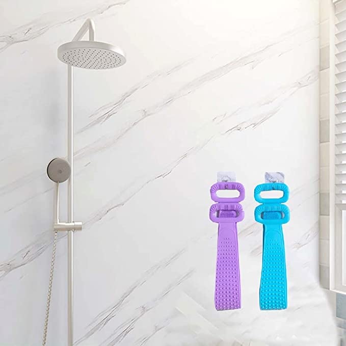 GITGRNTH Silicone Body Scrubber - Exfoliating Belt for Shower & Bath - Men & Women