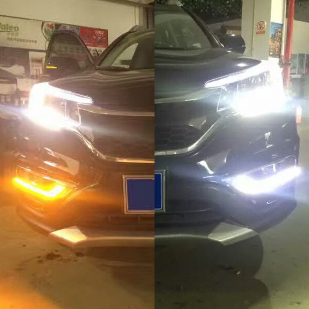 High Brightness LED Daytime Running Lights DRL for Honda CRV 2015 2016 - Direct Fit Front Bumper Lights | Enhanced Visibility & Safety for Daytime Driving
