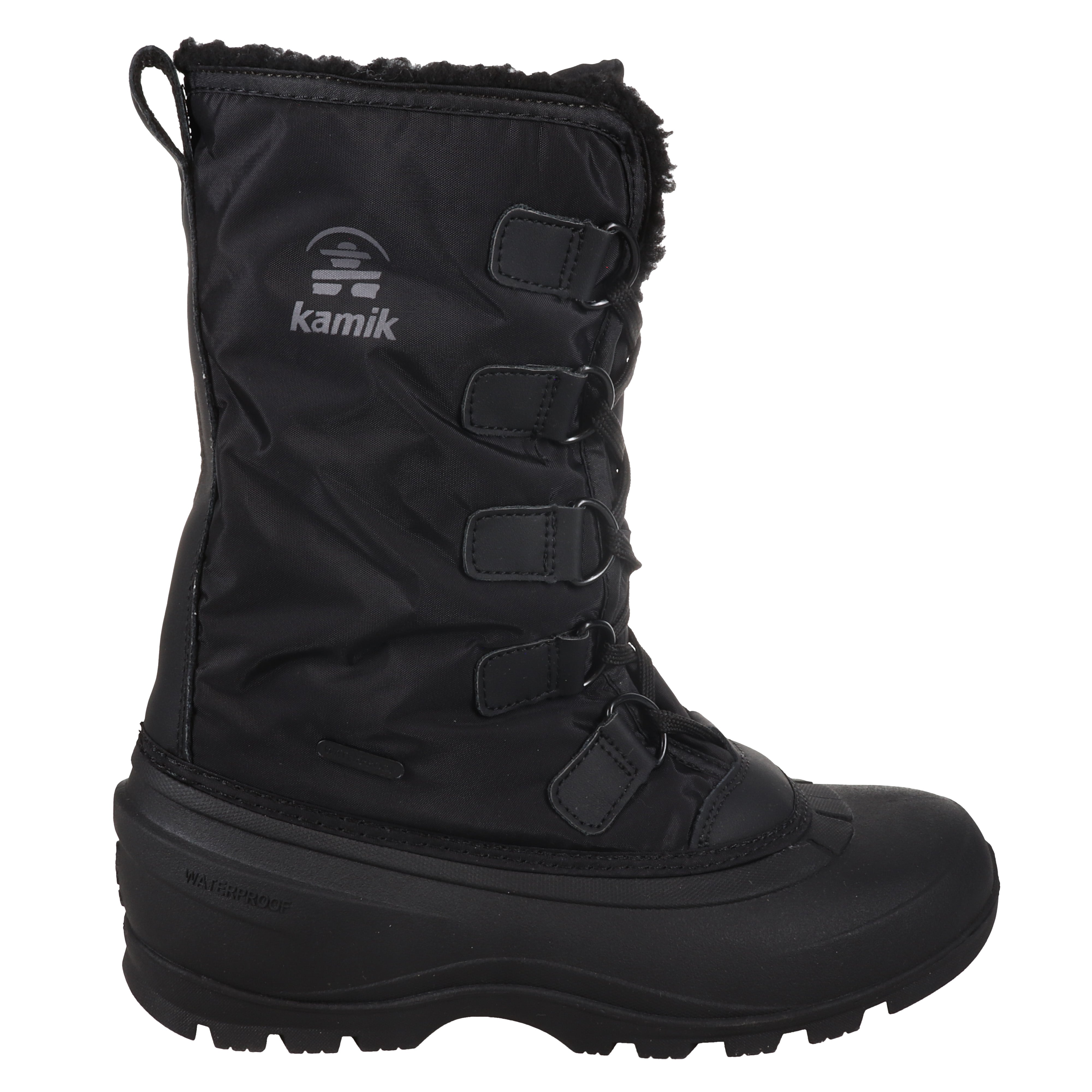 Kamik Billie Black Women's Winter Boots - Waterproof, Insulated Snow Boots for Cold Weather, Hiking & Outdoor Activities