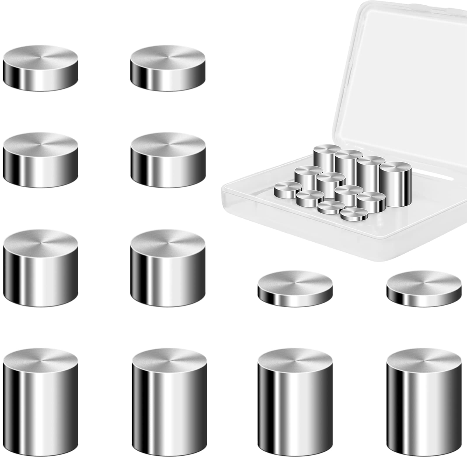 3.25oz Tungsten Pinewood Derby Car Weights - 5 Sizes Incremental Cylinder Weights for Maximum Speed | Perfect for Boy Scouts Racing & DIY Derby Car Tuning