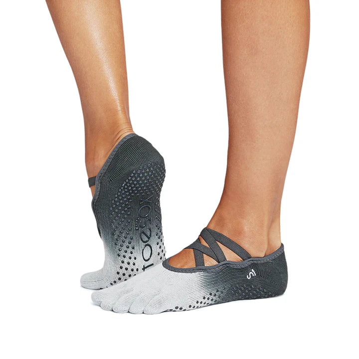 ToeSox Elle Grip Socks - Non-Slip Yoga Socks for Women with Toe Separators | Perfect for Pilates, Barre & Hot Yoga Workouts