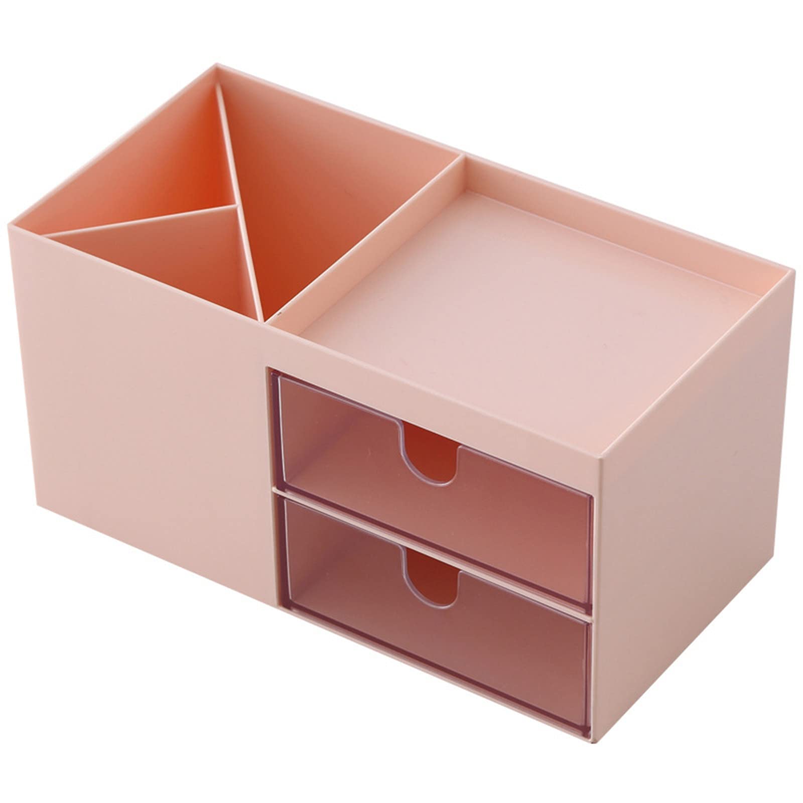 Desk Organizer Set with Storage Box - Vanity & Cosmetic Organizer for Makeup, Office Supplies, and Accessories | Perfect for Home, Office, and Beauty Station Organization