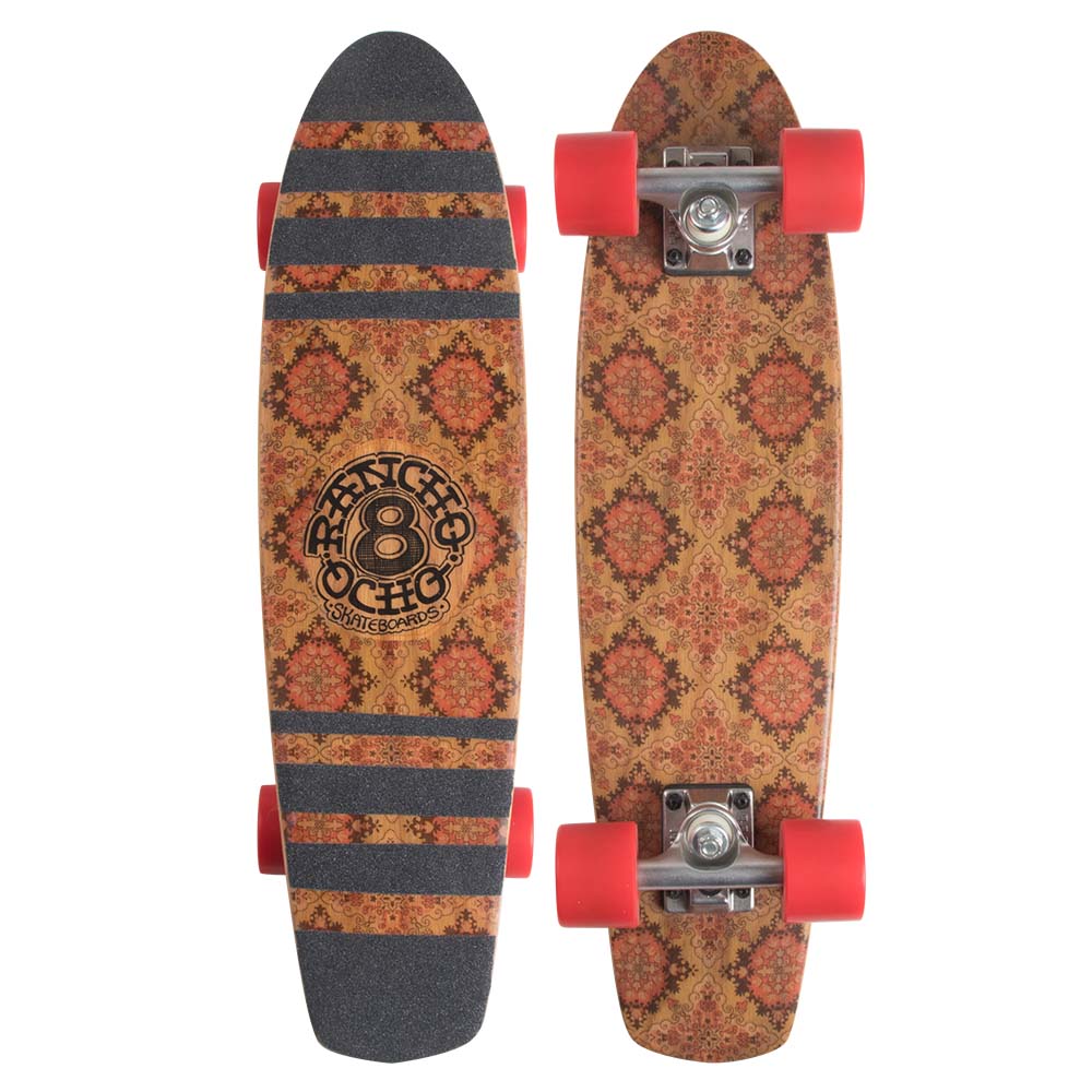 Mateo and Brittany Rancho Ocho Skateboard - Premium Wooden Skateboard for Kids & Adults - Perfect for Street Skating, Tricks & Commuting