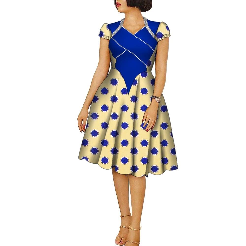 African Dresses for Women - Traditional Ankara Kente Print Maxi Dress for Casual Wear, Festivals & Parties - Perfect for Cultural Events, Weddings & Special Occasions