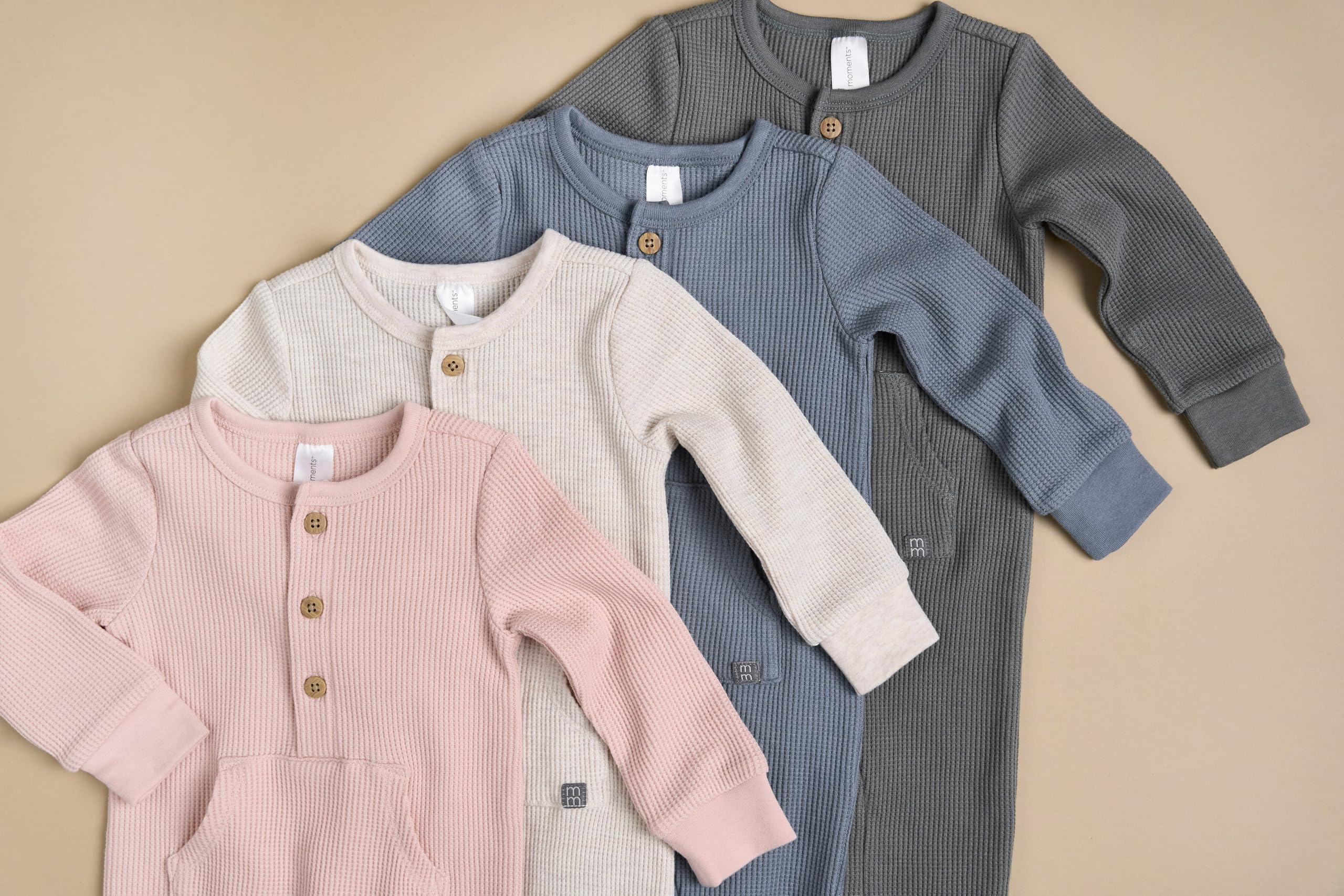 Gerber Baby Mini-Waffle Romper - Soft Cotton One-Piece Outfit for Newborns & Infants | Perfect for Playtime, Photo Shoots & Everyday Wear
