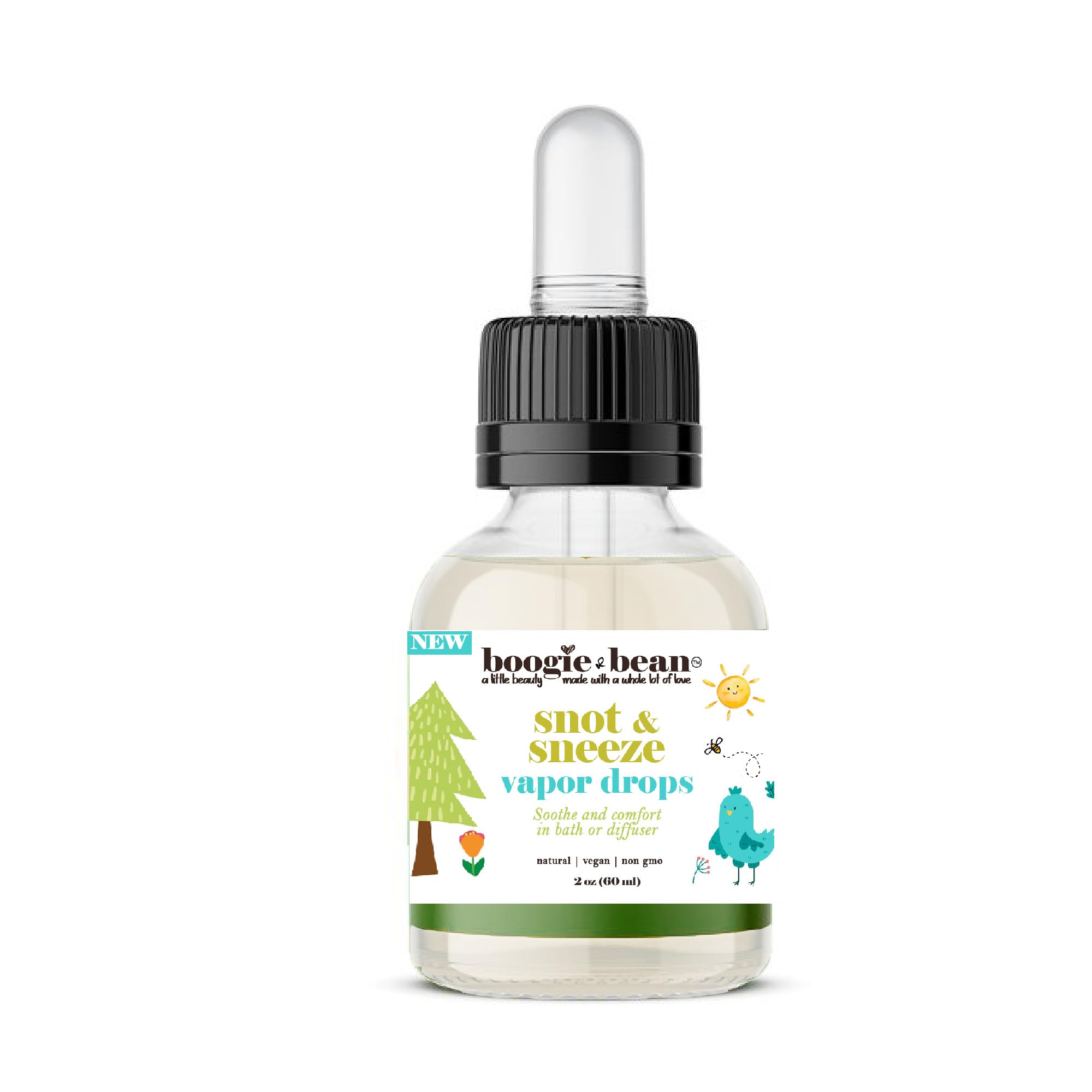 Organic Baby Vapor Drops for Humidifiers & Diffusers | Natural Congestion Relief for Stuffy Nose & Cold | Safe Essential Oils for Babies | Perfect for Nursery, Bath Time & Sick Days (US Shipping)