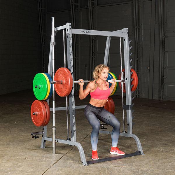Body Solid Series 7 Smith Machine GS348B - Commercial Gym Strength Training Equipment for Home & Fitness Studio Workouts