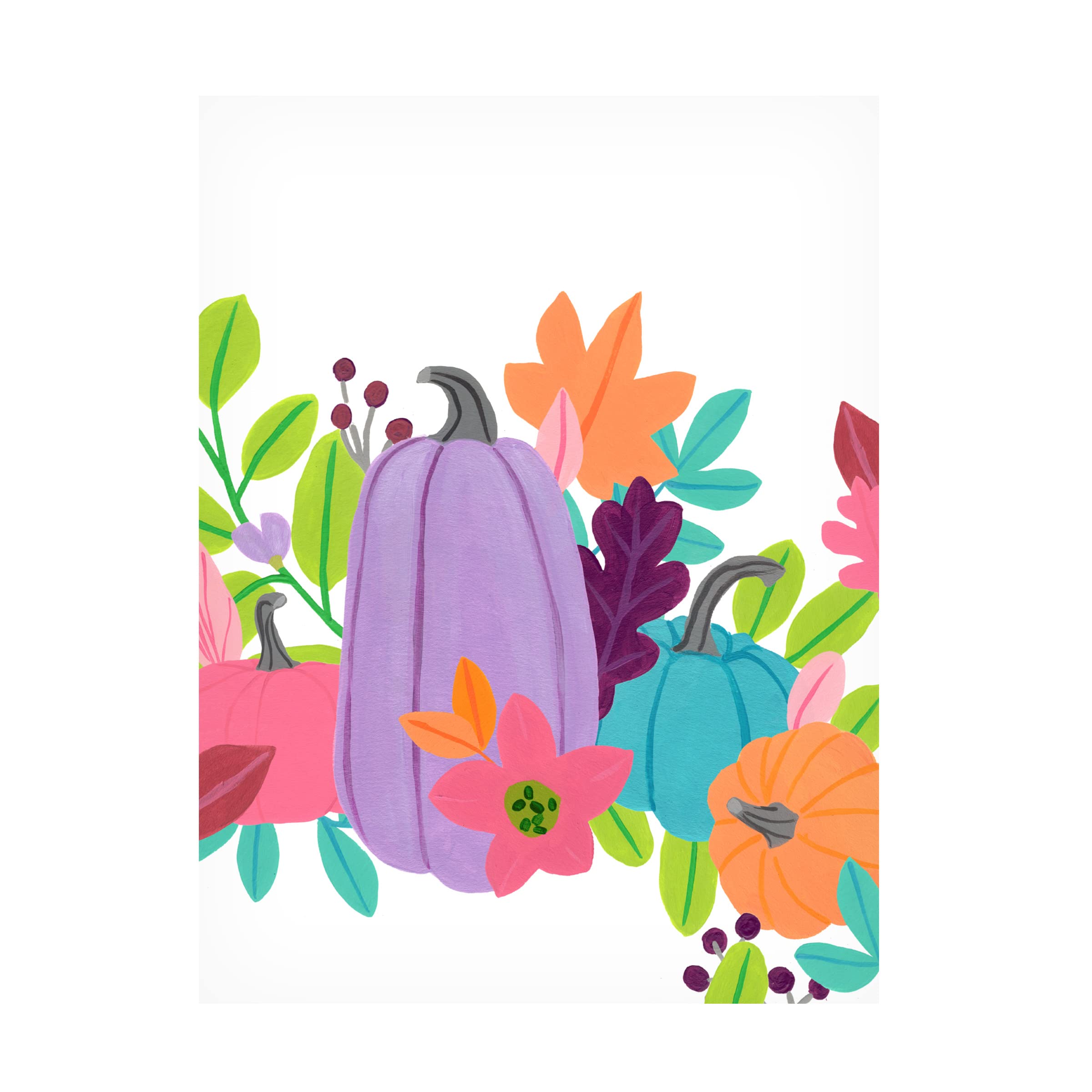 Bright Harvest II by June Erica Vess - Premium Canvas Wall Art Print for Home & Office Decor | Farmhouse, Living Room, Bedroom Aesthetic
