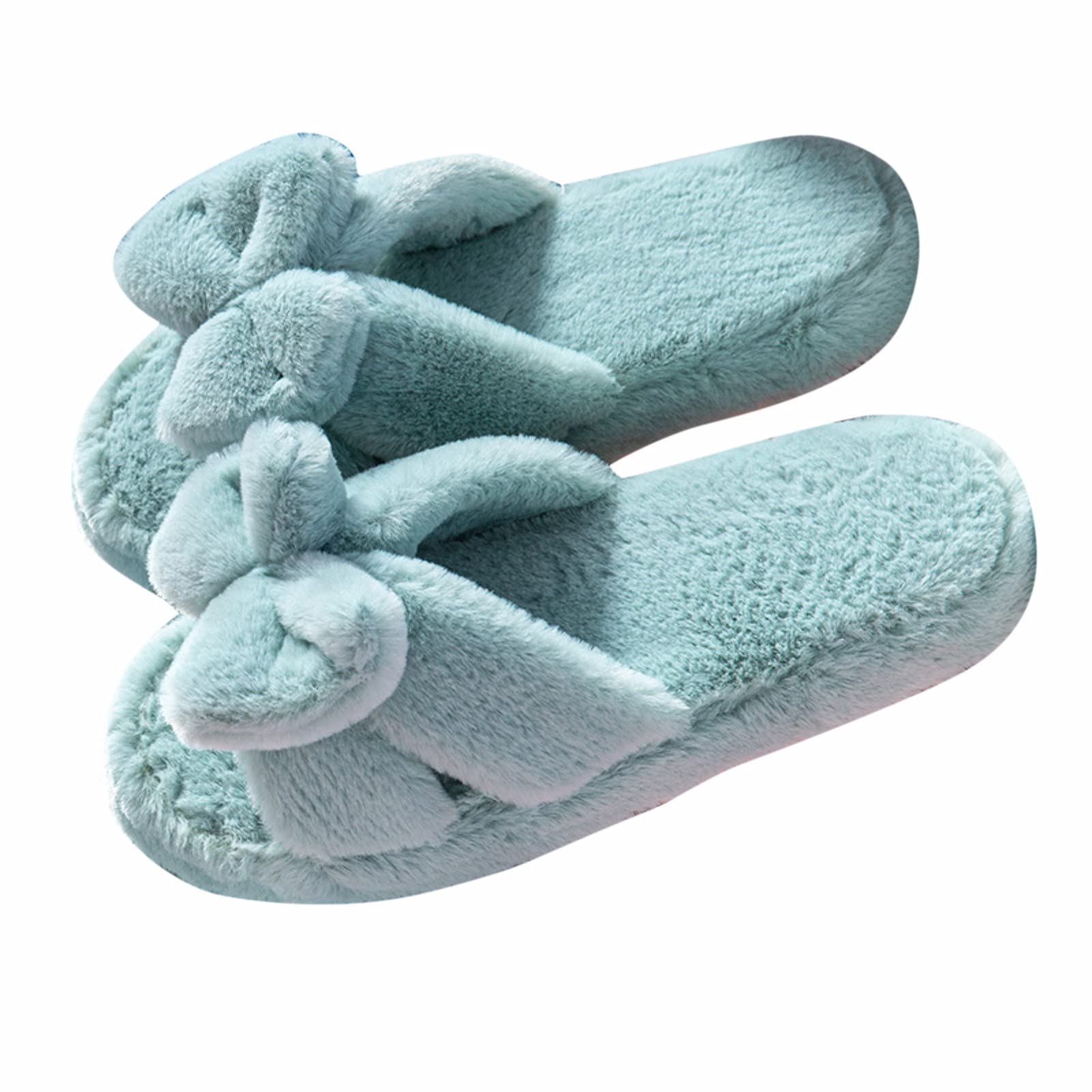 Women's Fluffy Fuzzy Slip-On House Slippers - Cozy Indoor Slippers with Cute Animal Designs for Bedroom, Lounge & Home Comfort | Perfect Gift for Women & Girls