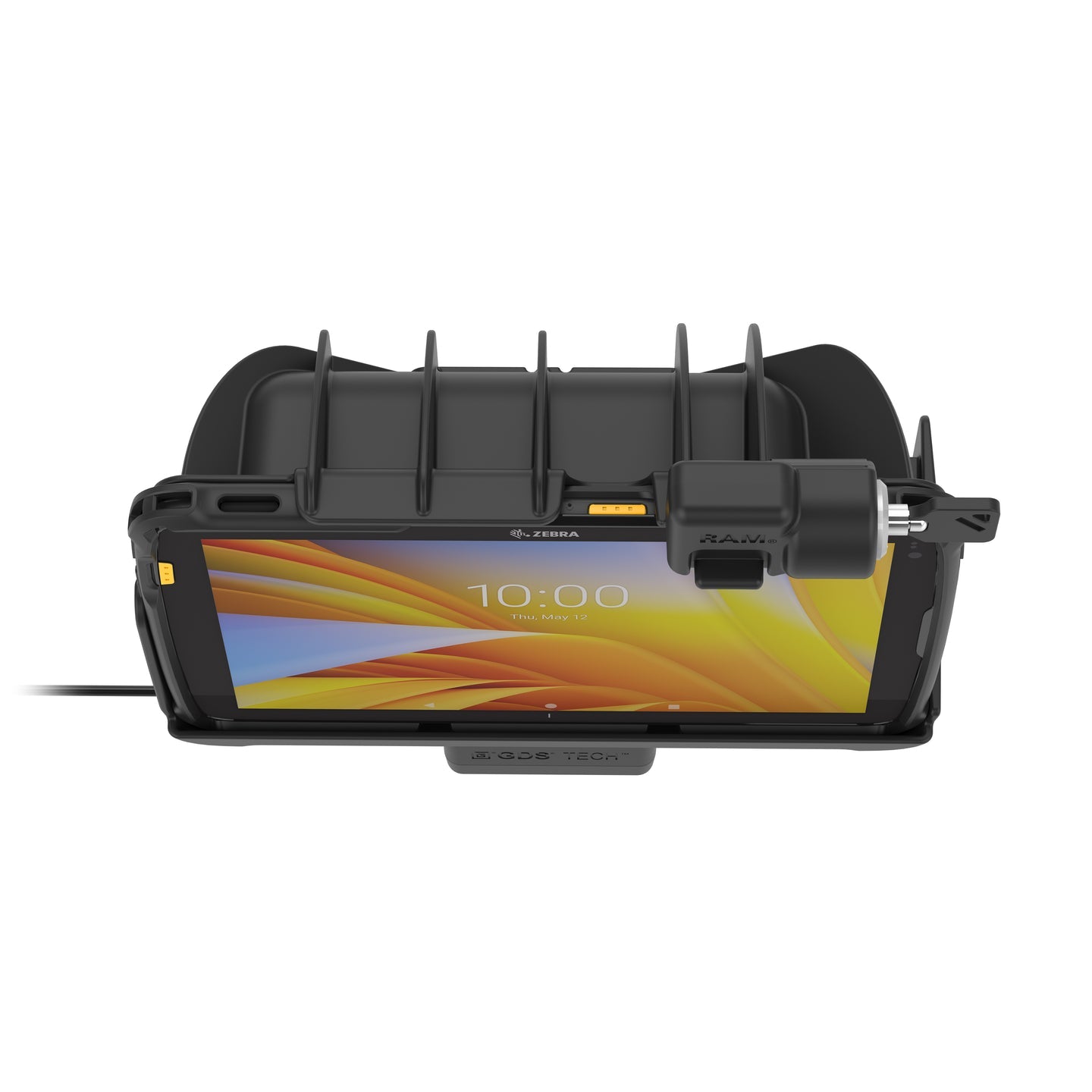 RAM® Tough Dock™ Locking Mount for Zebra ET4x 10 Tablet (RAM HOL ZE21PKLU) - Secure Charging Station for Retail, Warehouse & Industrial Use