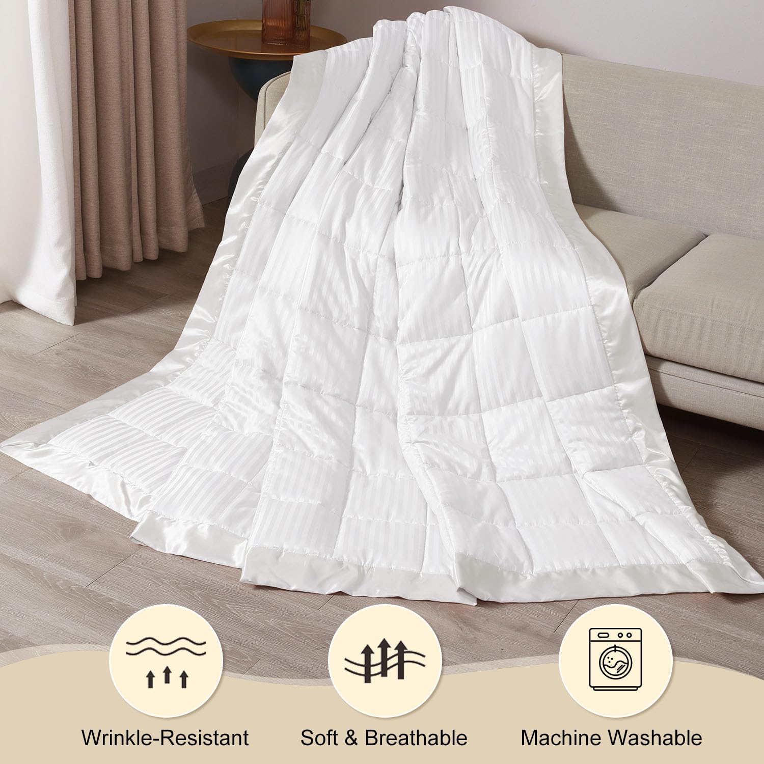 DownLuxe 15 lb Weighted Blanket Queen Size (90