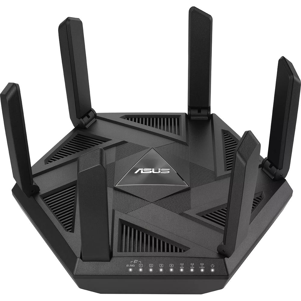 ASUS RT-AXE7800 WiFi 6E Tri-Band Gaming Router - High-Speed 7800Mbps, 4K Streaming & Low Latency for Online Gaming - Perfect for Home & Office Use