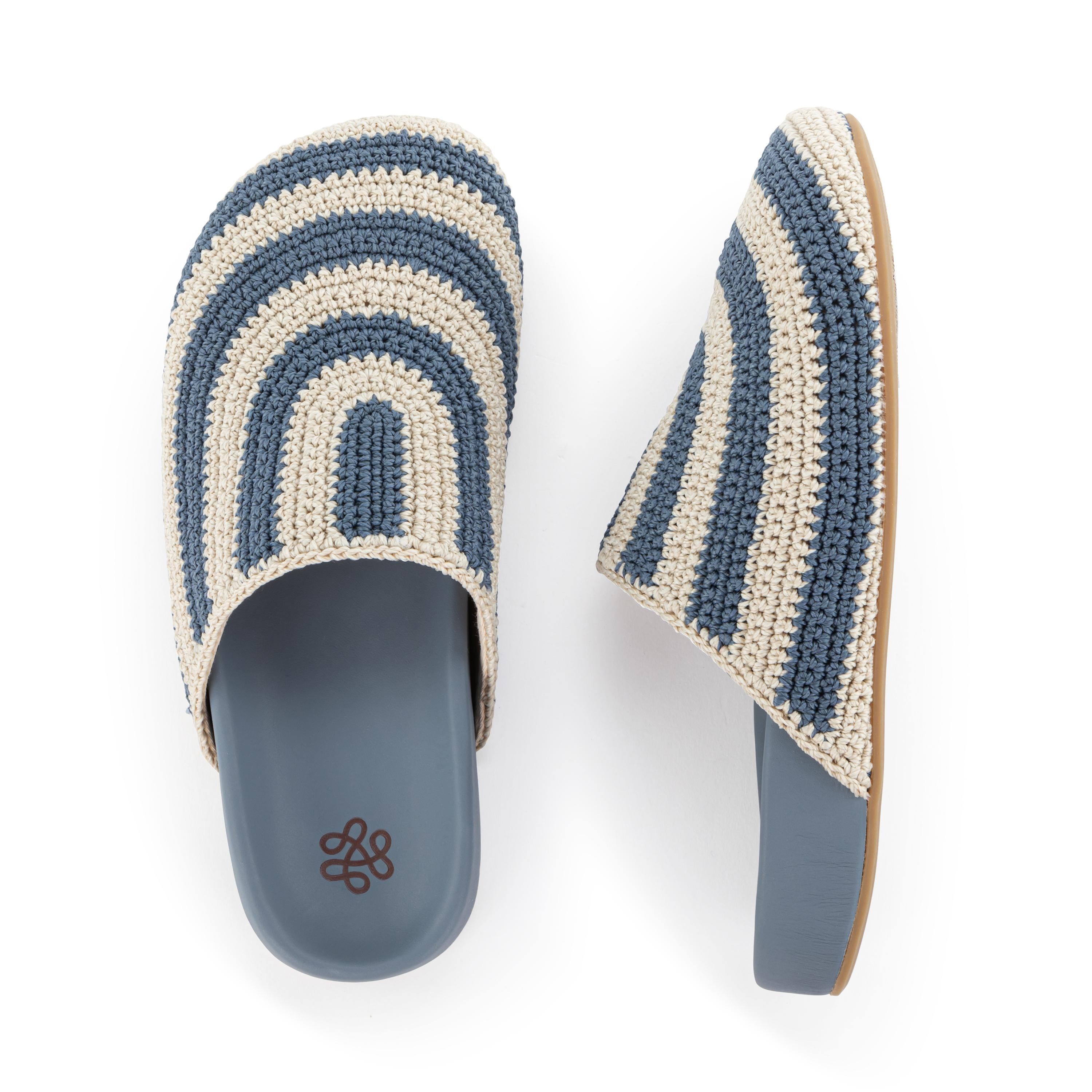 Bolinas Crochet Clogs for Women - Comfortable Handmade Summer Slide Sandals with Arch Support - Perfect for Beach, Pool, and Casual Outings