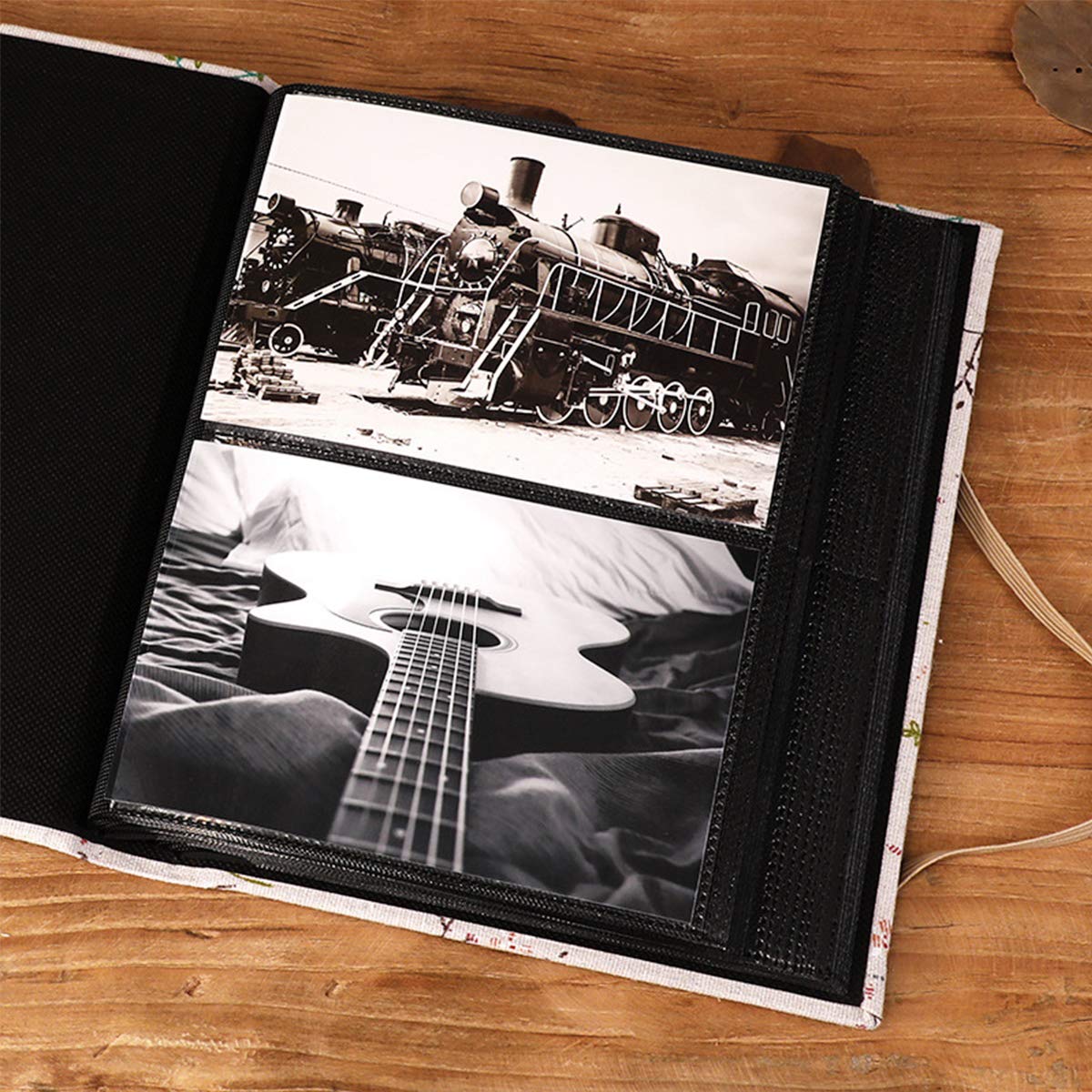 BESPORTBLE 6-Pocket Japanese Style Canvas Photo Album - Scrapbook for Couples, Wedding Memories, Travel Photos | Perfect for Home Decor, Gift Giving & Memory Preservation
