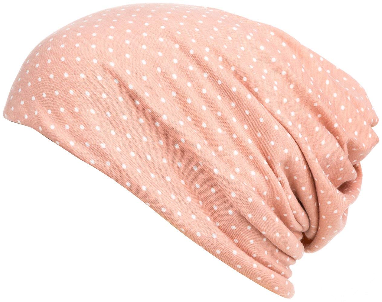 DancMolly Floral Print Stretchy Beanie Hat for Women - Soft Cancer Cap & Fashionable Turban - Perfect for Chemotherapy, Winter Warmth & Casual Outfits