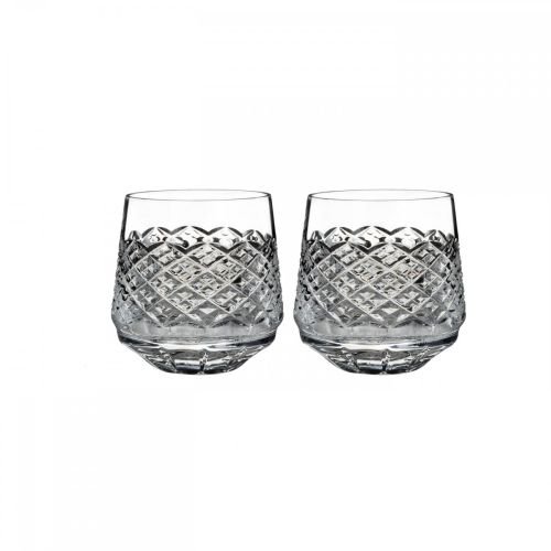 Ellypse Old Fashioned Whiskey Glasses (Set of 2) - Premium Crystal Cocktail Glasses for Bourbon, Scotch, Whiskey & Mixed Drinks - Perfect for Home Bar, Parties & Gifts