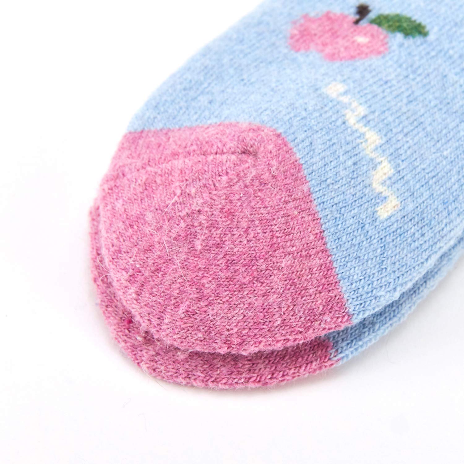 Warm Wool Socks for Boys - 6 Pairs Winter Thermal Crew Socks for Kids Outdoor Play