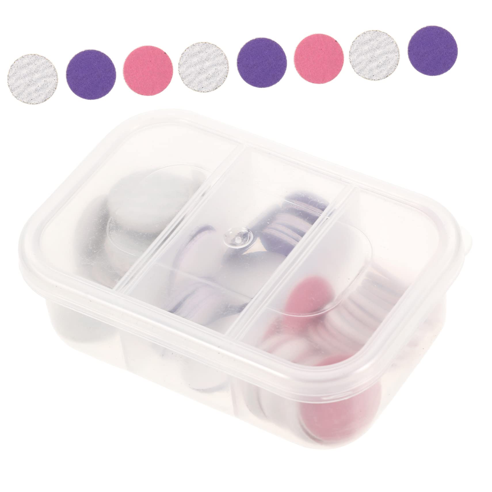 Beaupretty 5 Sets Electric Foot Sandpaper Discs - 72pcs Callus Grinder Sanding Pads Replacement for Pedicure - Perfect for Home Foot Care & Salon Professional Use