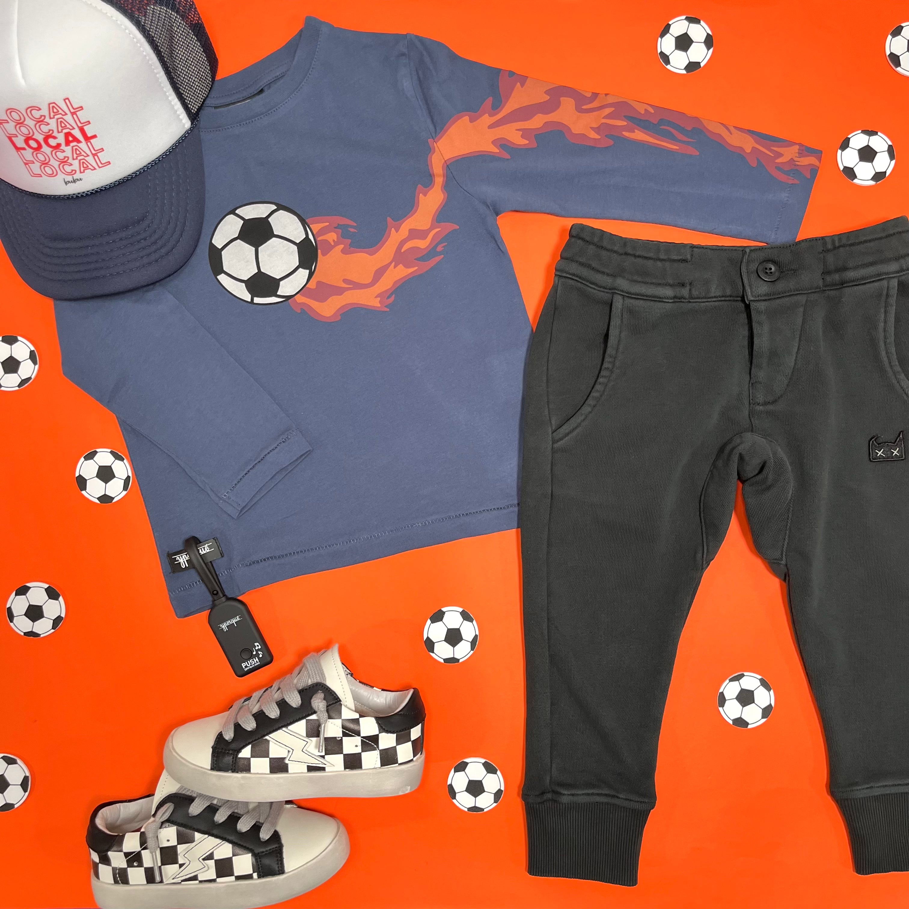 GOAL SOCCER LONG SLEEVE MUSIC PLAYING TSHIRT - Interactive Sound Shirt for Soccer Fans & Players - Perfect for Game Days, Training & Fan Events