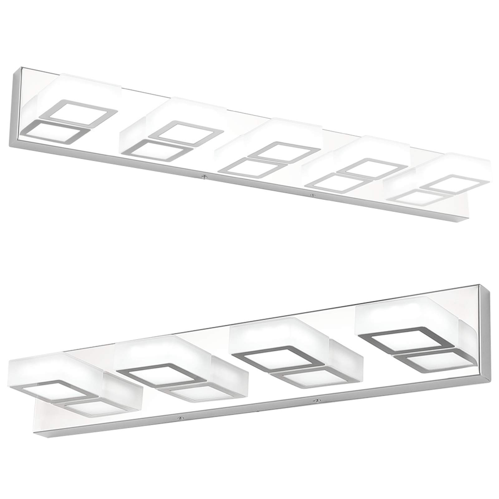 Ralbay 24W LED Bathroom Vanity Light Fixture - Modern Acrylic Vanity Lighting for Bathroom Mirror - Perfect for Home, Hotel, Spa & Salon Vanity Makeup Area
