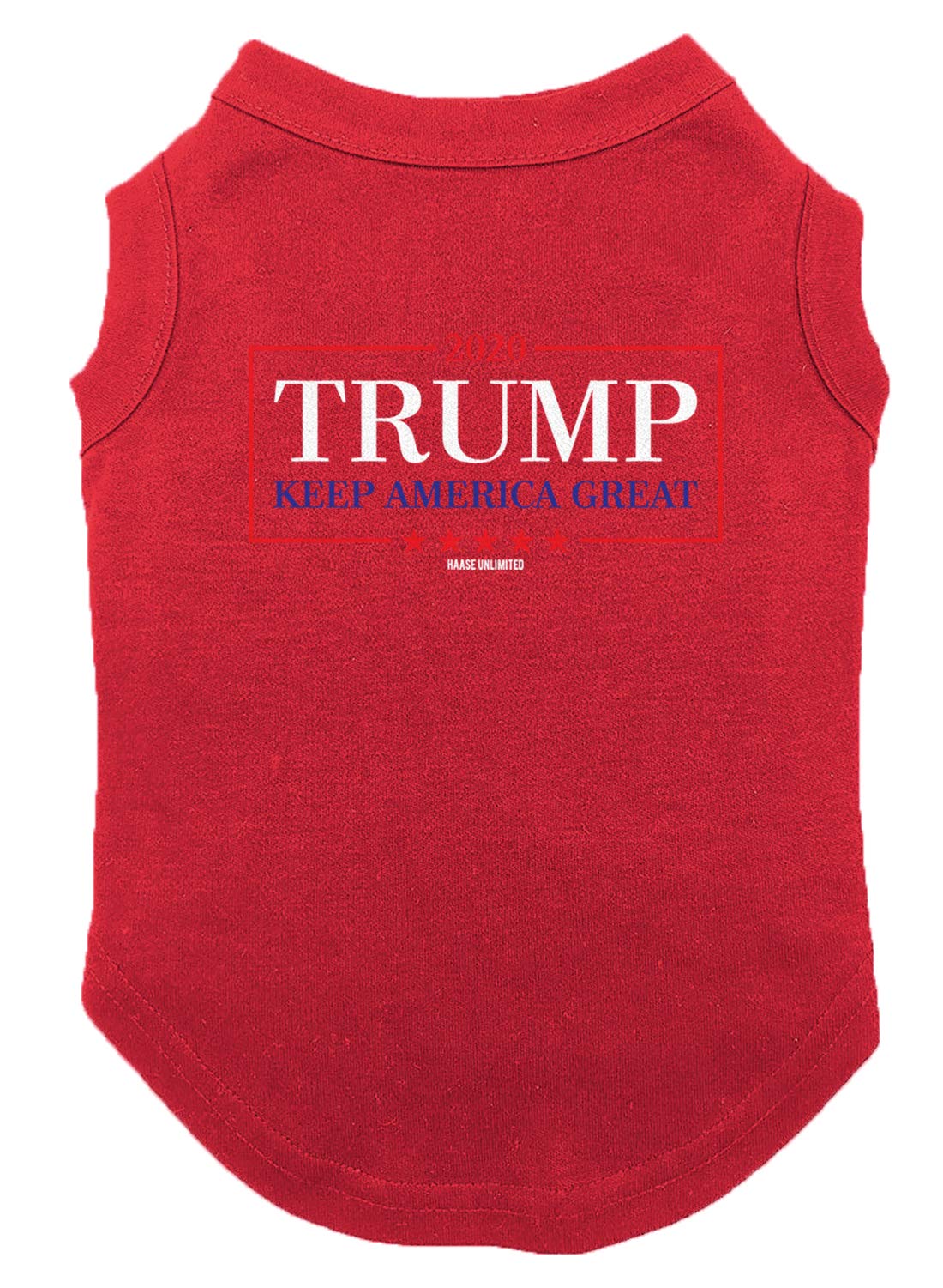 Trump 2020 Keep America Great Dog Shirt - Patriotic Red Pet T-Shirt for Medium Dogs - Perfect for 4th of July, Election Day & Political Rallies