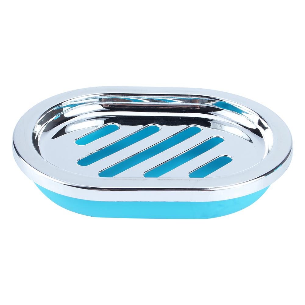6-Piece Blue Bathroom Accessories Set - Toothbrush Holder, Cup & More for Countertop Decor