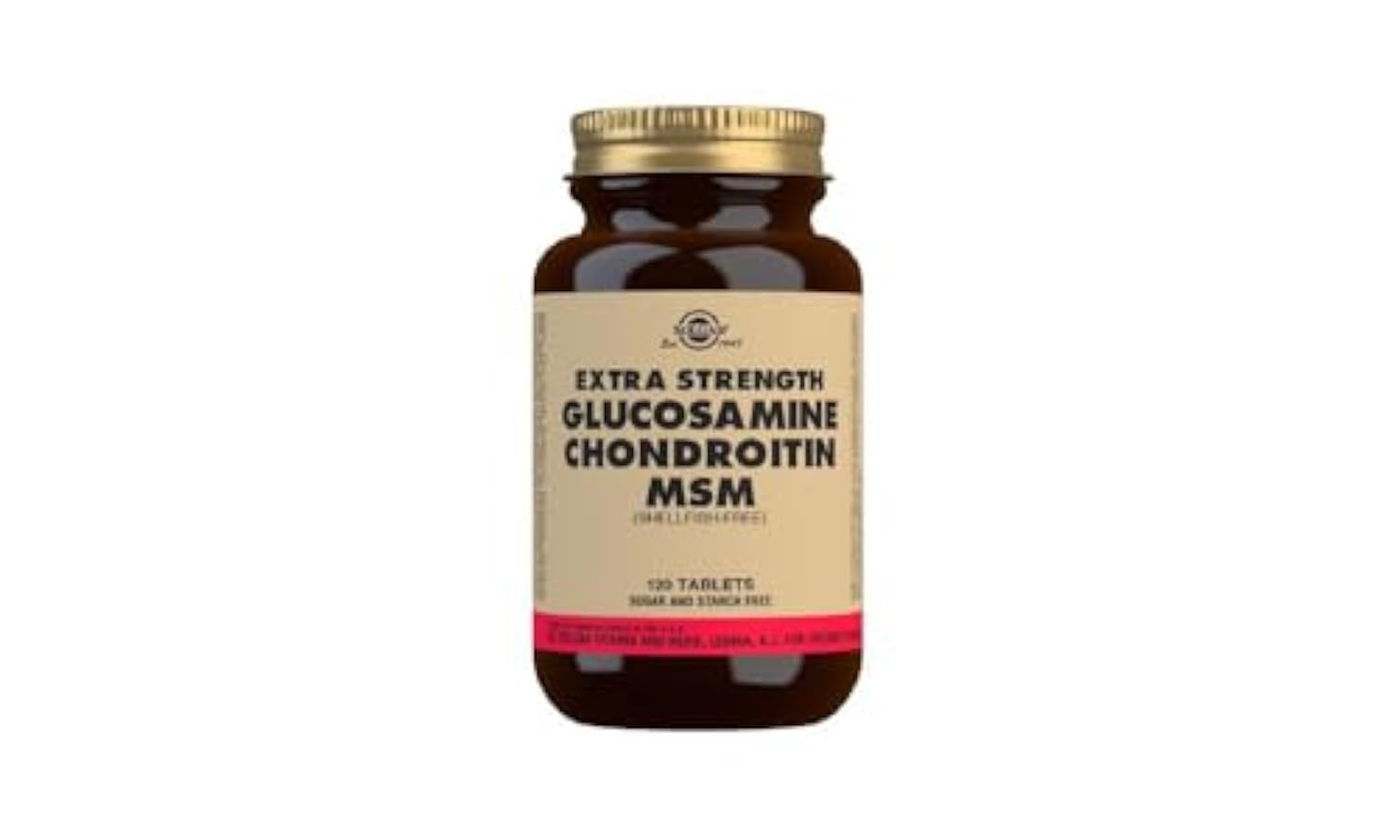 Solgar Triple Strength Glucosamine Chondroitin MSM Supplement - 120 Tablets (60 Servings) for Joint Health & Mobility Support - Shellfish-Free, Gluten-Free, Dairy-Free Formula - Ideal for Active Adults, Athletes & Seniors to Maintain Flexible Movement