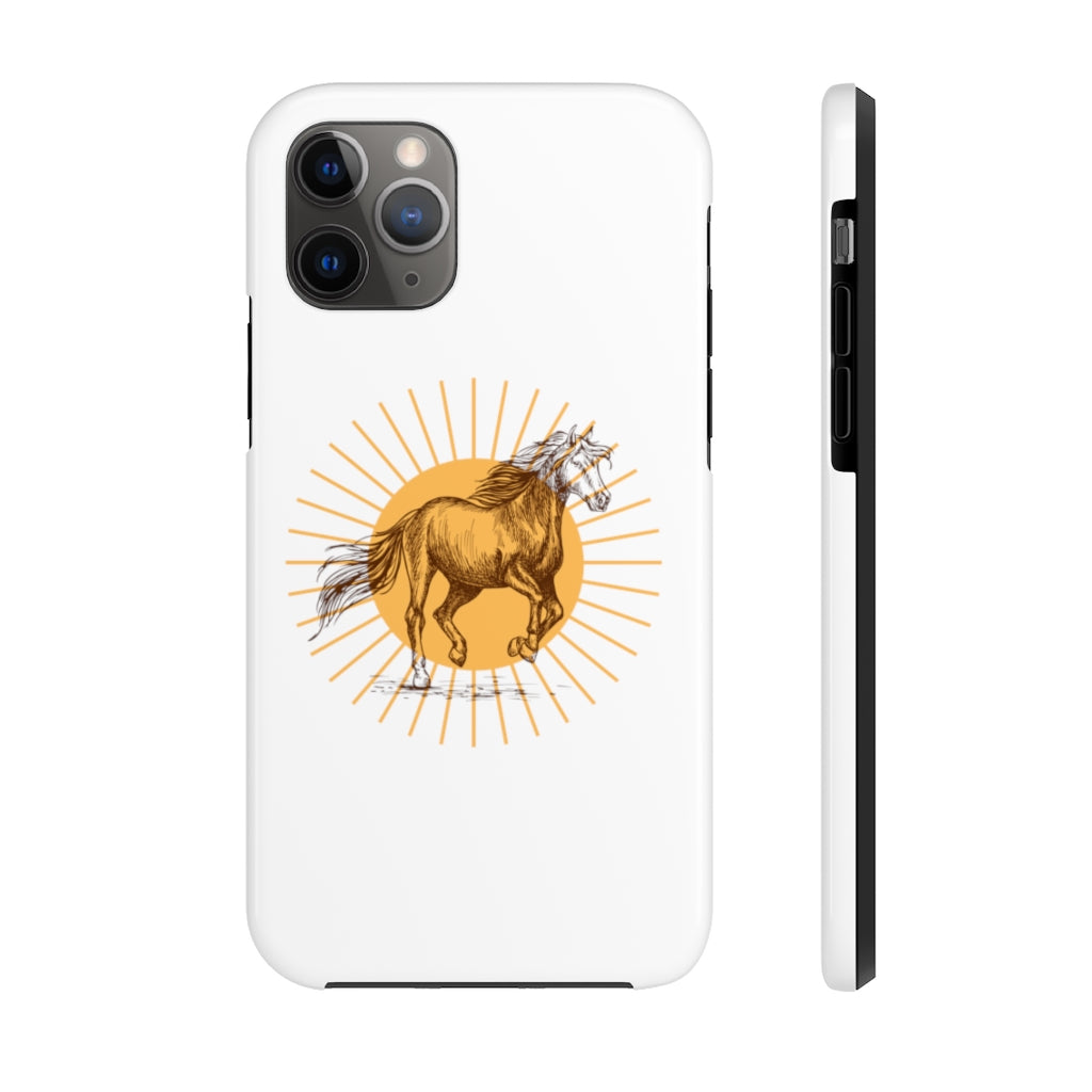 Durable Western Sun Design Phone Case - Shockproof & Scratch-Resistant Cover for iPhone & Samsung - Perfect for Outdoor Adventures & Daily Protection